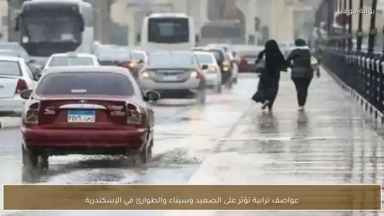 تأثير العواصف الترابية يمتد للصعيد وسيناء مع إعلان حالة الطوارئ بالإسكندرية